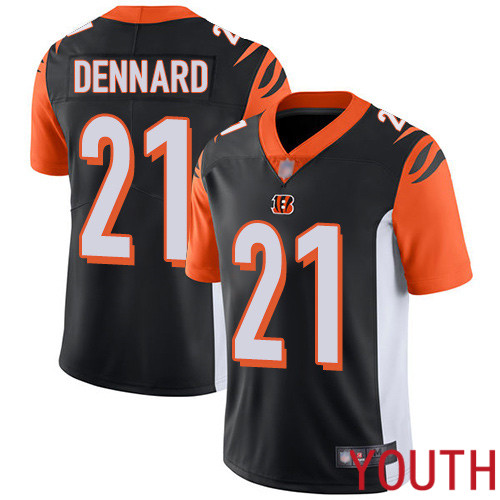 Cincinnati Bengals Limited Black Youth Darqueze Dennard Home Jersey NFL Footballl #21 Vapor Untouchable->youth nfl jersey->Youth Jersey